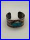 Stunning vintage Native American cuff bracelet. Sterling silver and turquoise