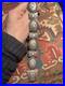 Superb Vintage Native American Navajo Jeanette Dale 8-link Concho Ss Bracelet