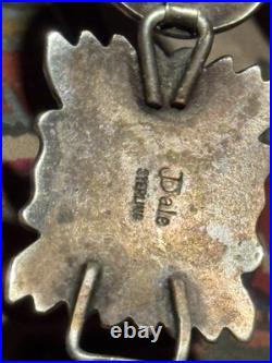 Superb Vintage Native American Navajo Jeanette Dale 8-link Concho Ss Bracelet