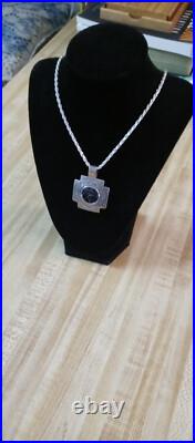 Thomas Charley 925 Sterling Silver Watch Pendant Vintage Navajo