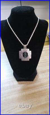 Thomas Charley 925 Sterling Silver Watch Pendant Vintage Navajo