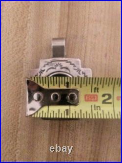 Thomas Charley 925 Sterling Silver Watch Pendant Vintage Navajo
