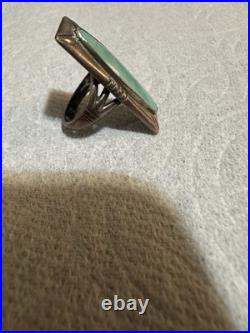 Tom Baldwin Vintage Native American Turquoise Sterling Silver Ring Size 5