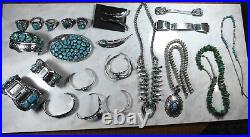 Turquoise native American collection Vintage 1978-1982