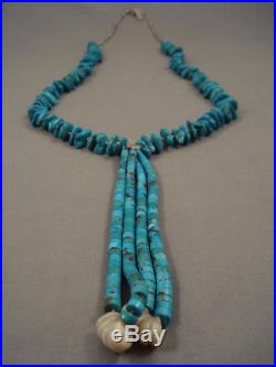 Uniqaue And Old! Vintage Navajo/ Santo Domingo Turquoise Jacla Heishi Necklace
