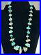 Unisex Vintage Native American Raw Genuine Large Turquoise Nugget Strand