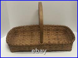 VINTAGE Antique Native American Indian Cherokee 17? Handmade Gathering Basket