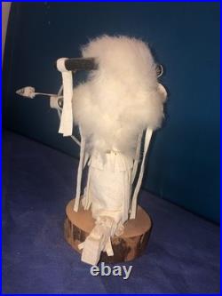 VINTAGE Hand Made KACHINA DOLL Buffalo Warrior By V. BEGAY