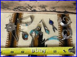 VINTAGE Native American Southwestern Sterling Silver Jewelry Lot Turquoise Anglo