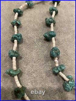 VINTAGE SANTO DOMINGO TURQUOISE and HEISHI NECKLACE