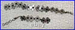 VTG 60s Fred Harvey Era Stamped Bird Eagle Conchos Belt 20 Birds Broken