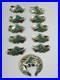 VTG Native American Sterling Silver Chip Inlay Eagle Squash Blossom PARTS