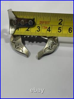 VTG Native American Sterling Silver Chip Inlay Eagle Squash Blossom PARTS
