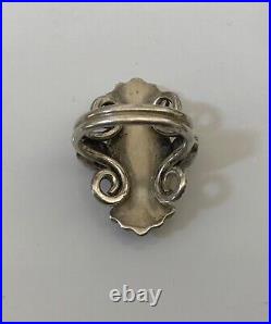VTG Native American Sterling Silver Ring with Turquoise & Coral Stones. Size 6 VTG Native American Sterling Silver Ring with Turquoise & Coral Stones. Size 6