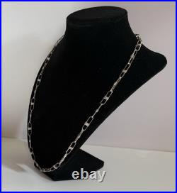 VTG Navajo Chain Link Necklace Sterling Silver Handmade Native American
