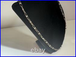 VTG Navajo Chain Link Necklace Sterling Silver Handmade Native American