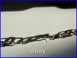 VTG Navajo Chain Link Necklace Sterling Silver Handmade Native American