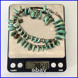 VTG Royston Tab Necklace Santo Domingo Strand 18in Graduated Slab 38g Heishi VTG Royston Tab Necklace Santo Domingo Strand 18in Graduated Slab 38g Heishi