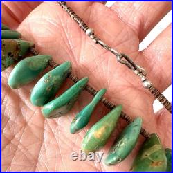VTG Royston Tab Necklace Santo Domingo Strand 18in Graduated Slab 38g Heishi VTG Royston Tab Necklace Santo Domingo Strand 18in Graduated Slab 38g Heishi
