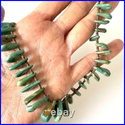VTG Royston Tab Necklace Santo Domingo Strand 18in Graduated Slab 38g Heishi