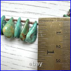 VTG Royston Tab Necklace Santo Domingo Strand 18in Graduated Slab 38g Heishi VTG Royston Tab Necklace Santo Domingo Strand 18in Graduated Slab 38g Heishi