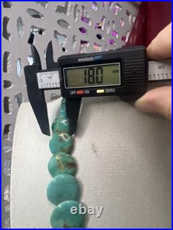 VTG Santo Domingo TURQUOISE HESHI 20L Necklace READ Native American