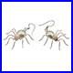 VTG Sterling Silver Spider Turquoise Native American Hook Earrings Navaho 1.25