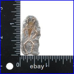 Vintage 14k/Sterling Tufa Cast Native American pendant Vintage 14k/Sterling Tufa Cast Native American pendant