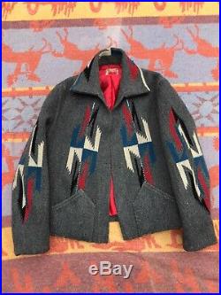 Vintage 1930s 1940s Chimayo Native American Wool Jacket