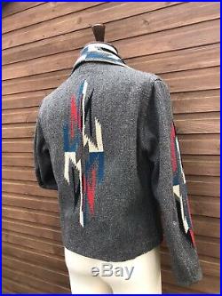 Vintage 1930s 1940s Chimayo Native American Wool Jacket