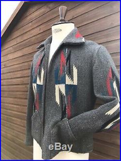 Vintage 1930s 1940s Chimayo Native American Wool Jacket