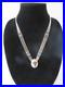 Vintage 1970's Liquid Silver Heishi Bead, Zuni Style Inlay Necklace