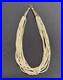 Vintage 1970s Native American 13 Strand Beautiful Heishi Hand Beaded Necklace