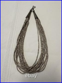 Vintage 1970s Native American 13 Strand Beautiful Heishi Hand Beaded Necklace Vintage 1970s Native American 13 Strand Beautiful Heishi Hand Beaded Necklace