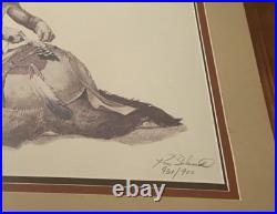 Vintage 1988 Native American Framed Art by Ken Schmidt Signed & Numbered Litho