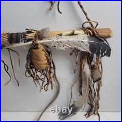 Vintage 20 Authentic Navajo Peace Pipe Made by Myrtie Begay