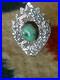 Vintage #8 Turquoise And Sterling Ring Size 6