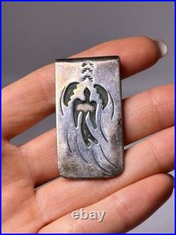 Vintage 925 Sterling Silver Native American Money Clip