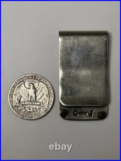 Vintage 925 Sterling Silver Native American Money Clip