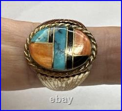 Vintage 925 Sterling Silver Native American Navajo Ring