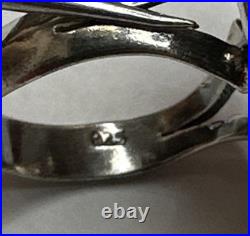 Vintage 925 Sterling Silver Native American Turquoise Ring