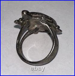 Vintage 925 Sterling Silver Native American Turtle Ring