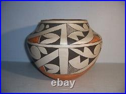 Vintage Acoma Sky Pueblo Native American Pottery Olla Jar Signed Brenda