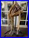 Vintage Apache Burden Basket with Leather Fringe and Jingles