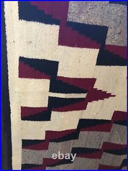 Vintage Arizona Navajo Rug Large Native American Indian Textile 69 By 44