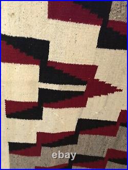 Vintage Arizona Navajo Rug Large Native American Indian Textile 69 By 44