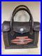 Vintage Beautiful Leather Laced Woven Navajo Silver Tooled Button Handbag Purse