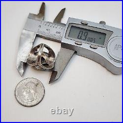 Vintage Beautiful Native American Sterling Silver Carved Blue Turquoise Frog 5.5