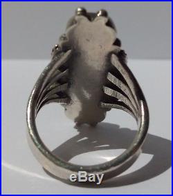 Vintage Beauty Navajo Indian Sterling Silver Turquoise Ring