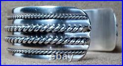 Vintage Bell Trading Post Navajo Native American Sterling Silver Cuff Bracelet